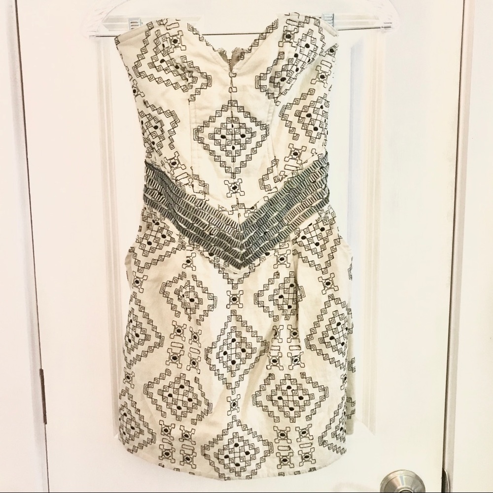 Anthropologie strapless dress